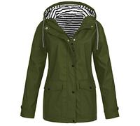 Cocila Mantel Damen Satin Winddicht Regenmantel Kapuze Plus Damengröße wasserdicht Regen stabile Outdoor-Damenmantel Damen Halloween Mantel Winter Steppmantel Damen Winterparka Damen Dunkelblau
