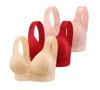 Cocila Nahtloser BH Im Weste-Stil Für Damen Underwea Nahtlose Damen-BHS Mit Druckknopfverschluss Vorne, Volle Abdeckung, Bügellose Komfort-BHS, Leicht Gefüttert, Bügelloser Schwangerschaft Ohne