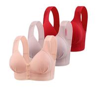 Cocila Nahtloser BH Im Weste-Stil Für Damen Underwea Nahtlose Damen-BHS Mit Druckknopfverschluss Vorne, Volle Abdeckung, Bügellose Komfort-BHS, Leicht Gefüttert, Bügelloser Schwangerschaft Ohne