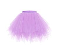 Cocila Pailletten Röcke Elastische Taille Glitzerrock Damen Multicolor Rock Support Half Body Puff Petticoat Bunter Kleiner Kurzer Schichten Tüllrock Tüll Schwarz Mädchen Plissee Tanzkleidung
