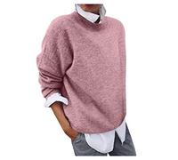 Cocila Pullover Damen Herbst Grobstrickpullover Pullover Tunika Elegant Strickpulli Winter Pulli Langarmshirt Tunika Tops Stricken Pulli Jumper Oberteile