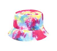 Cocila Retro Fischerhüte Hip Hop Bucket Hat Tie Dye Fisherman's Damen Double Spring Summer Fashion Basin In Europa Und Amerika Beliebter Sonnenschutzhut Männlich Wollhut (E, One Size) Sommer Hut