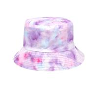 Cocila Retro Fischerhüte Hip Hop Bucket Hat Tie Dye Fisherman's Damen Double Spring Summer Fashion Basin In Europa Und Amerika Beliebter Sonnenschutzhut Männlich Wollhut (D, One Size) Schlapphut
