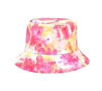 Cocila Retro Fischerhüte Hip Hop Bucket Hat Tie Dye Fisherman's Damen Double Spring Summer Fashion Basin In Europa Und Amerika Beliebter Sonnenschutzhut Männlich Wollhut (F, One Size) Sonnen Hut