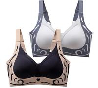 Cocila Spitze Damen BH Leistungsstarker Anti-Sagging Gather Wireless Unterwäsche-BH 2025 Für Schlafen Minimizer Bras Low Back Bra 80 B Balconette Dirndl Mit String Haltung Still Baumwoll OHN