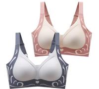 Cocila Spitze Damen BH Leistungsstarker Anti-Sagging Gather Wireless Unterwäsche-BH 2025 Für Schlafen Minimizer Bras Low Back Bra 80 B Balconette Dirndl Mit String Haltung Still Baumwoll OHN