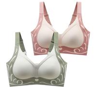 Cocila Spitze Damen BH Leistungsstarker Anti-Sagging Gather Wireless Unterwäsche-BH 2025 Für Schlafen Minimizer Bras Low Back Bra 80 B Balconette Dirndl Mit String Haltung Still Baumwoll OHN
