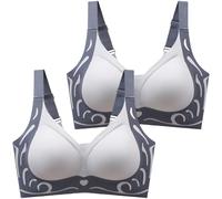 Cocila Spitze Damen BH Leistungsstarker Anti-Sagging Gather Wireless Unterwäsche-BH 2025 Für Schlafen Minimizer Bras Low Back Bra 80 B Balconette Dirndl Mit String Haltung Still Baumwoll OHN