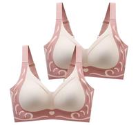 Cocila Spitze Damen BH Leistungsstarker Anti-Sagging Gather Wireless Unterwäsche-BH 2025 Für Schlafen Minimizer Bras Low Back Bra 80 B Balconette Dirndl Mit String Haltung Still Baumwoll OHN
