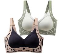 Cocila Spitze Damen BH Leistungsstarker Anti-Sagging Gather Wireless Unterwäsche-BH 2025 Für Schlafen Minimizer Bras Low Back Bra 80 B Balconette Dirndl Mit String Haltung Still Baumwoll OHN