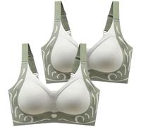 Cocila Spitze Damen BH Leistungsstarker Anti-Sagging Gather Wireless Unterwäsche-BH 2025 Für Schlafen Minimizer Bras Low Back Bra 80 B Balconette Dirndl Mit String Haltung Still Baumwoll OHN