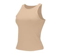 Cocila Tank Top Damen Ärmellos Tops Ärmelloses Tanktop Bluse Racerback Slim Strick Rippshirt Damenbluse Yoga (A, S) Cremefarben Pinkes Weiß Sommertops Blau Locker Tshirt Sommer Basic Pink