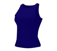 Cocila Tank Top Damen Ärmellos Tops Ärmelloses Tanktop Bluse Racerback Slim Strick Rippshirt Damenbluse Yoga (Blue, L) Für Sommertops Schwarz Sexy Shirt Basic Elegant Pinkes Blusentop Weiss
