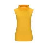 Cocila Tank Top Damen Sommer Tee Womens Fit Turtleneck Slim Blouse Shirt Sleeveless Solid Women's Features: Bluse Sexy (Yellow, XXXXXL) Tanktops Für Schwarz Lang Weisses Schwarzes Elegant Grau