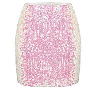 Cocila Tütü Rock Tüll Röcke Unregelmäßiger Paillettenrock Für Damen, Dehnbarer Bodycon-Rock, Perfekt Den Abend Roter A Linie Tüllrock Pink Damen Winter Bunt Herren Herbstrock Blau