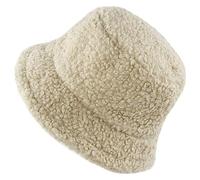 Cocila Unisex Uv Schutz Sonnenhut Für Damen Herren Frauen Winter Eimer Hut Cloche Hüte Warme Wolle Outdoor Kappe Gewachst (Beige, One Size) Festival Mann Sommerhüte Bucket Hat Sommerhut
