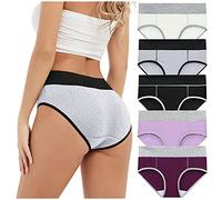 Cocila Unterhosen Damen Baumwolle Unterwäsche Frauen Taillenslip Farbe Briefs Höschen Unterhose Bikini Knappe Dessous (Multicolor, M) Leichte Sandalen Sandaletten Sommer Orthopädische Schuhe