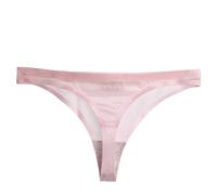 Cocila Unterhosen Damen Beaded Non Marking Thong Sexy Thin Low Waist Ice Plus Size Women Top Spitze Unterwäsche (Pink, L) Baumwoll Damenschlüpfer Frauen Brazilian Baumwolle Nahtlos Formslip