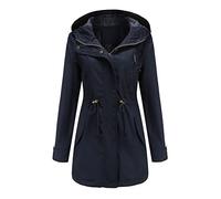 Cocila Winterjacke Damen Black of Friday Steppmantel Damen Leicht Wasserdichte Parka Trenchcoat Damen Mit Kapuze Softshelljacke Für Damen Schwarz Mantel Damen Winter Kurz Meine Bestellungen