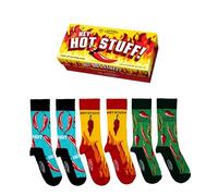 Cockney Spaniel Hey Hot Stuff! - 3 Paar Scorching Socken | UK 6-11 | EUR 39-46 | US 7-12, HOT, L