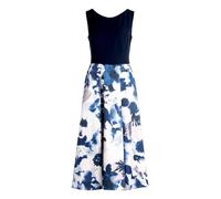 Cocktailkleid VERA MONT "Damen mit ausgestelltem Rock", Damen, Gr. 36, Normalgrößen, patch dunkelblau, dunkelblau, Obermaterial: 100% Polyester. Futter: 100% Polyester, ausgestellt kurz, Rundhals, Kle