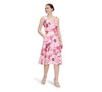 Cocktailkleid VERA MONT "Damen mit Blumenprint", Damen, Gr. 38, Normalgrößen, rosa (cream, rosé), Obermaterial: 90% Polyester, 10% Elasthan. Futter: 100% Polyester., ausgestellt kurz, U-Boot-Ausschnit