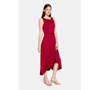 Cocktailkleid VERA MONT "Damen mit Raffung", Damen, Gr. 44, Normalgrößen, rot (schwarz raspberry), Satin, Obermaterial: 100% Polyester. Futter: 100% Polyester, ausgestellt lang, U-Boot-Ausschnitt, Kle