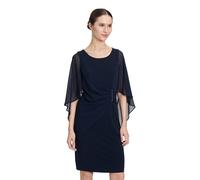 Vera Mont Damen-Cocktailkleid mit Raffung, figurbetont kurz, Night Sky, Gr. 46