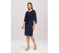 Vera Mont Damen-Cocktailkleid mit Raffung, figurbetont kurz, Night Sky, Gr. 46