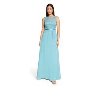 Vera Mont Damen Cocktailkleid mit Spitze 32, Night Turquoise
