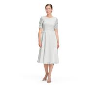 Cocktailkleid VERA MONT "Damen mit Spitze", Damen, Gr. 46, Normalgrößen, weiß (rohweiß), Obermaterial: 100% Polyester. Futter: 100% Polyester, ausgestellt kurz, Rundhals, Kleider, Spitze (44447333-46)