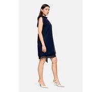 Vera Mont Cocktailkleid Knielang Asymmetrischer Saum Ärmellos Dunkelblau Größe 50