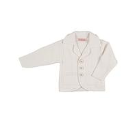 Cocolina4kids Baby Jungen Sakko Strickjacke Weiß oder Ivory Taufanzug Jacke Sakko (80, Ivory)