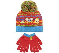 CoComelon Kinder Wintermütze und Handschuhe Set JJ Mehrfarbig One Size