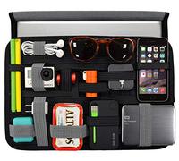 Cocoon GRID-IT WRAP - 11" MacBook Air Hülle & Organizer mit elastischen Bändern / Organizer für Aktentasche, Handtasche / Laptop Neopren Schutzhülle / Organisationssystem - Schwarz / 35 x 2 x 24,5 cm