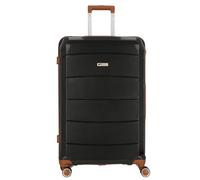 Cocoono Graz Reisekoffer, Kofferset, Trolley, 8 Rollen, Handgepäck, Kofferset mit intigriertem TSA-Zahlenschloss (schwarz, XL)