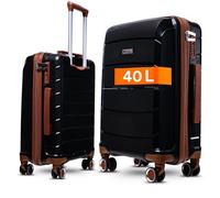 Cocoono Graz Handgepäck Koffer, passend für Ryanair, mit TSA Schloss, Koffer klein, Hartschalenkoffer, Ryanair Handgepäck (schwarz)