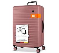 Cocoono® Polycarbonat Koffer 96L Premium Trolleys - Stilvoller Reisekoffer mit Rollen - TSA-Schloss - Trolley & Hartschalenkoffer - Ultraleichtes Gepäck (Frozen pink, XL, 75cm)