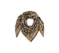 CODELLO beidseitig tragbares Jaquard Tuch mit Leo-Muster Farbe beige