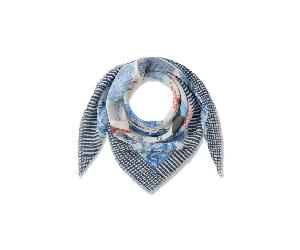 Codello - Codello Baumwolltuch Paris Print - Quadratisches Halstuch 120x120 cm blue (BLU2), 1 Stück