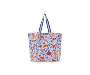 Codello - Codello Cotton Shopper Ciao Bella, Strandtasche, Blau-Rot