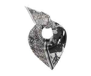 Codello - Codello Dreieckstuch aus Seide mit Dschungel-Print,Schwarz-Weiß