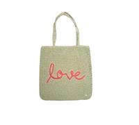 Codello - Codello Fashion Shopper mit Love-Stickerei, Braun