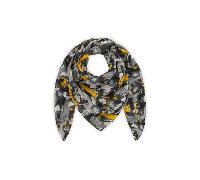 Codello - Codello Schal Polyester Snoopy & Cars gelb-schwarz 120X120CM schwarz (BLK2), 1 Stück