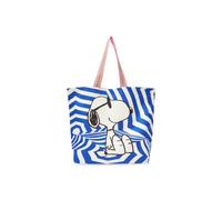 Codello - Codello X Peanuts Cotton Shopper mit Snoopy-Motiv, Strandtasche, Blau-Multicolor