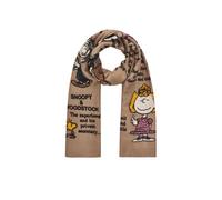 Codello - Codello X Peanuts weicher Schal mit Peanuts-Charakteren, Braun