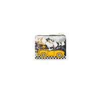 Codello Cotton Cosmetic Bag Peanuts Racing Team, Grau-Gelb