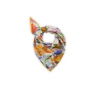 CODELLO Damen Florales Dreieckstuch aus Baumwolle mit exotischen Katzen