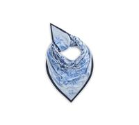 CODELLO Damen Hochwertiges Feinstrick-Dreieckstuch mit handgedrucktem Blumen-Motiv