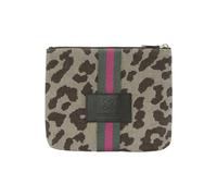 Codello Damen Kosmetiktasche aus robustem Canvas im Leo-Design